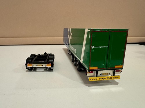 WSI truck models,DAF CF 85 SC 4X2+2 AXLE DOLLY+3 AXLE TRAILER, VLUG - Picture 13 of 20