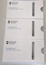 TruNatomy rotary files 3 Pks of 3 Dentsply 21 mm Glider, Small, & Prime