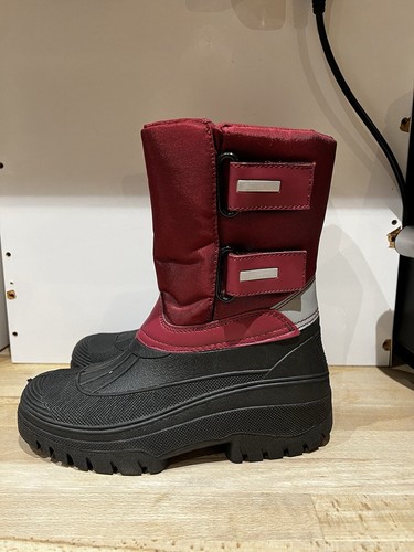 Groundwork’s Muck, Yard, Equestrian, Dog Walking Snow Waterproof Boots In Wine - Picture 2 of 10