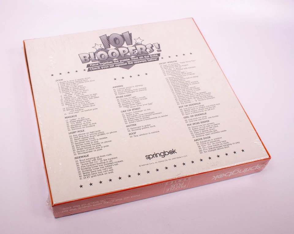 Springbok Puzzle Plus Serie 101 Bloopers 500 piezas. Caja Naranja 18" x 23.5" PZL3415 Foto 2 de 2