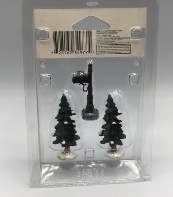 Lemax, Village Collection, Mailbox, Two Trees, 34977, 2003