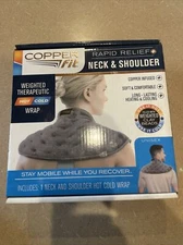 Copper Fit Rapid Relief Head Neck & Shoulder Weighted Wrap Hot or Cold Microwave