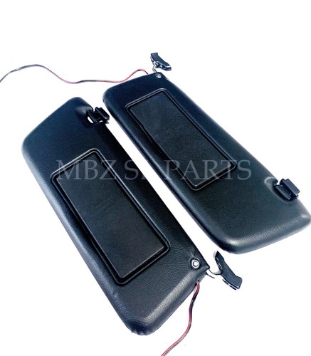 Pair of NEW Blue Sun Visor With Vanity Mirrors for Mercedes W107 R107 560SL USA - Picture 6 of 11