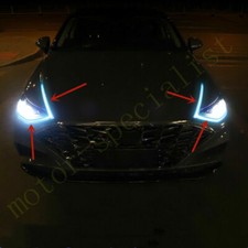 For Hyundai Sonata 20-23 Red Daytime Running Light Drl Led Discoloration Sticker For Hyundai Sonata 20-23 Red Daytime Running Light Drl Led Discoloration Sticker