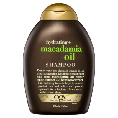 OGX Hydrating + Macadamia Oil Shampoo, 13 Ounce NEW