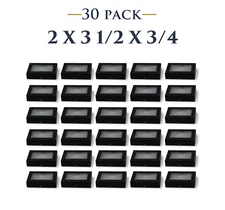 30 Pack of 2 x 3 1/2  x 3/4 Riker Display Cases Boxes for Collectibles and Coins