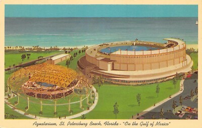 FL - 1950 s Florida Artist s Rendering of Aquatarium at St. Petersburg FLA