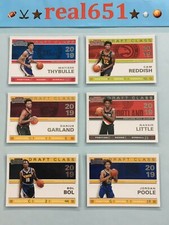 2019 Contenders Draft Class Rookie Lot x 6 RC CAM REDDISH JORDAN POOLE GARLAND