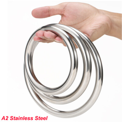 #ad #ad A2 Stainless Steel Round Ring O Rings Heavy Duty Bright Seamless ID 15mm 150mm $85.38