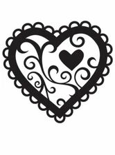 Embossing Essentials 4.25 x 5.75 inch Embossing Folder - Valentine by Darice