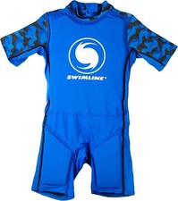 Swimline Lycra Floating Swimsuit Swim Trainer Wet Suit Life Vest Small, Blue