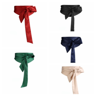 Ceinture Large En Satin Style Obi Japonais - Taille Unique - Neuf Avec étiquettes