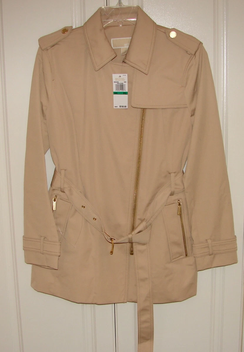Michael kors top petite trench coat