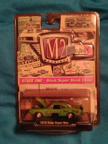 M2 AUTO-DRAGS 1970 DODGE SUPER BEE GRÜN BRANDNEU STAGE 1 LAGER / SUPERKLASSE