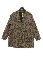 Masai Women's Coat M Brown Graphic 100% Polyester Overcoat