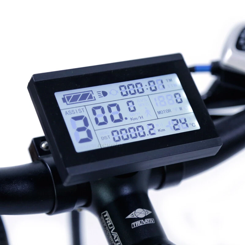 Passion-Bikes | E-Bike KT LCD3 Display für 24 V 36 V und 48 V Julet Stecker Tach - Bild 2 von 2