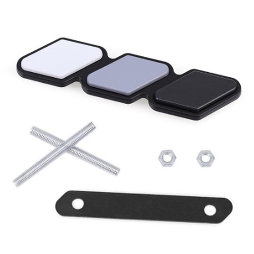 Tri-color 3Grille Badge EMBLEM EOA For Toyota Tacoma 4Runner Tundra FJ RAV4 etc• - Picture 8 of 14