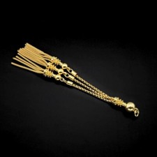 Gold Plated 925 silver Metal tassel Islamic Prayer Beads Misbaha Tesbih 710587