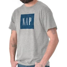 Funny Sarcastic Sleep Lazy Chill Nap Humor Womens or Mens Crewneck T Shirt Tee