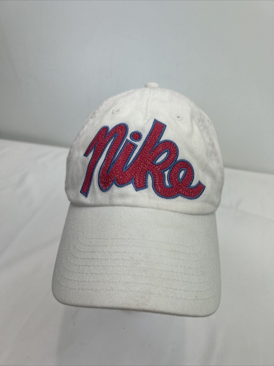 pink and white nike hat
