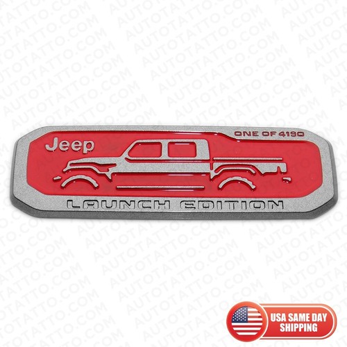 2020-2024 JEEP GLADIATOR Tailgate Launch Edition Nameplate Badge - Picture 1 of 1