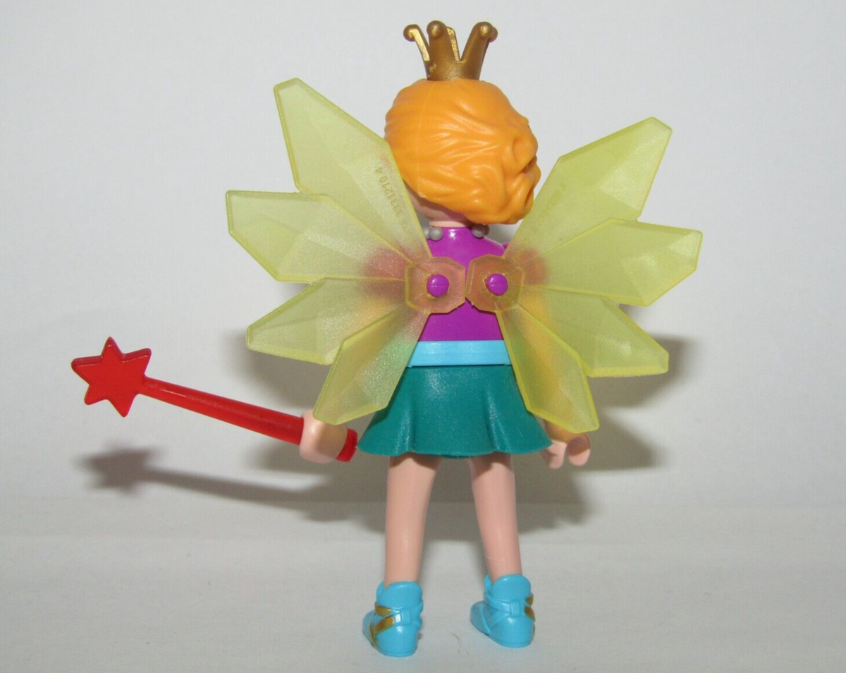 Playmobil Magic Fairy Princess w/ crystal yellow peacock wings