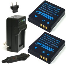 Wasabi Power Battery 2-Pack and Charger for Kodak LB-080
