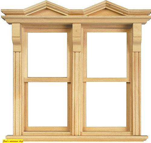1:12 Puppenhaus Miniatur Auswahl an Holzfenstern 5 zur Auswahl. - Bild 5 von 6