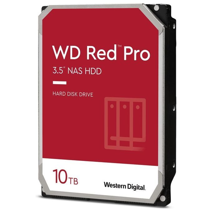 Western Digital WD Red Pro NAS Hard Drive WD102KFBX Hard Disk 10Tb Interno 3.5''