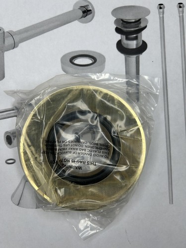 Kingston Ottone CC53302DLVOKB30 Trimscape Kit Rifinitura Lavello Idraulico con Trappola Bottiglie - Foto 6 di 13