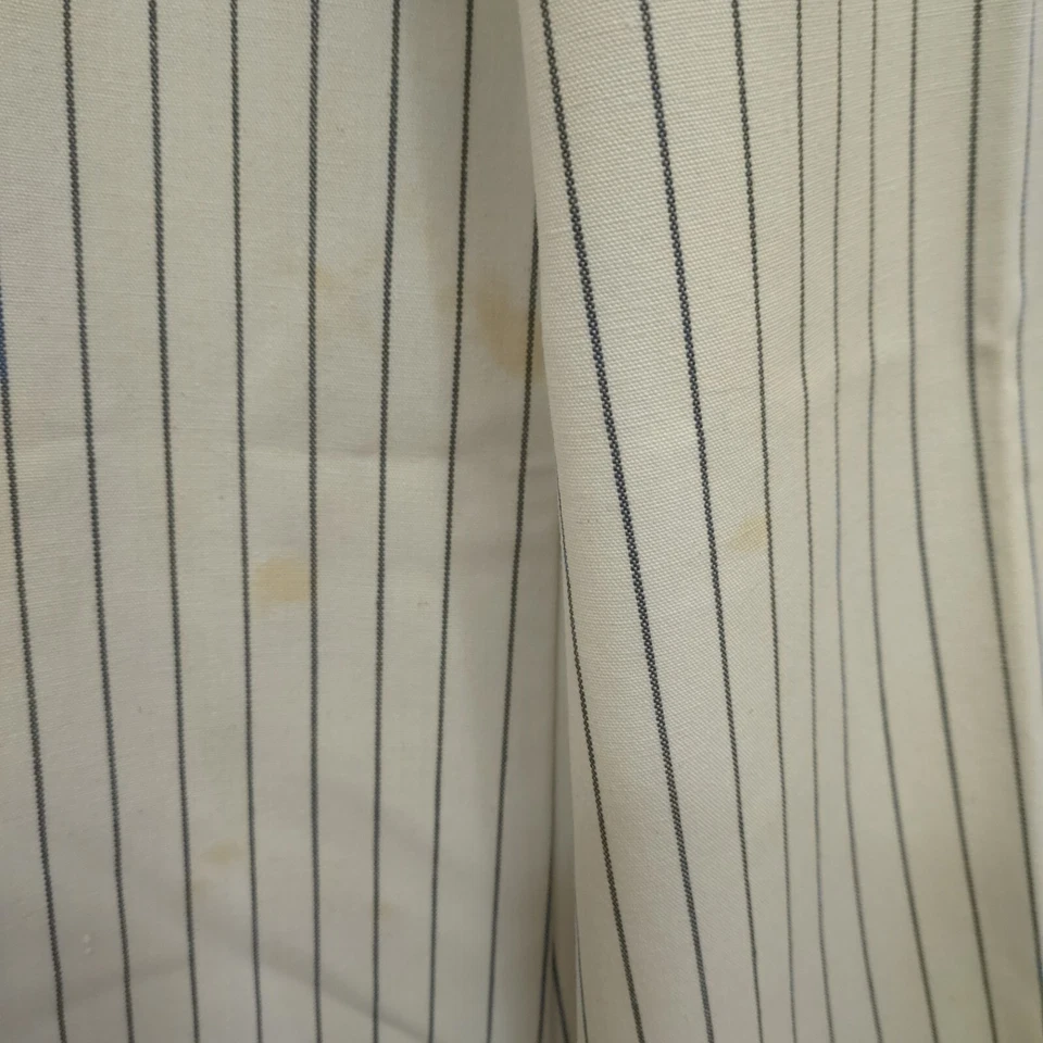 Pantalones de Colección Años 70 Wrangler Lady Bell Bottom Blancos Con Rayas Azules 24"X31" Foto 4 de 4