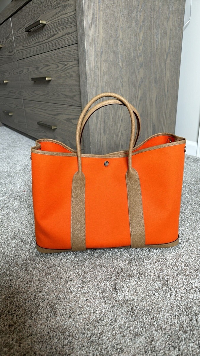 ハンドバッグ Garden Party 36 Orange X Biscuit Hermès Garden Party 36 Orange Palladium Hardware
