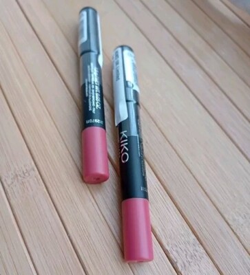 Kiko Milano X2 Smart Fusion Matte Lip Crayon Farbe 03 Versiegelt Brandneu