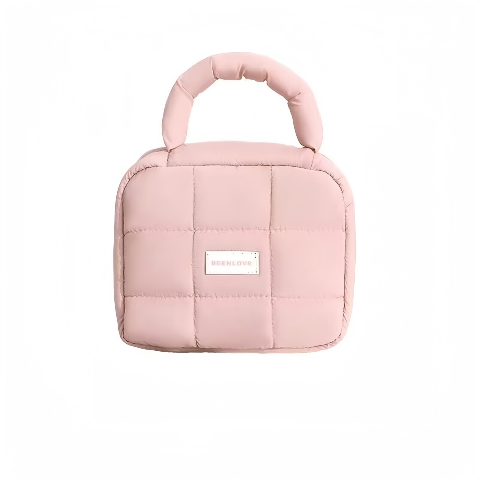 Cute Waterproof Travel Makeup Bag with Zipper and Handle for Cosmetics