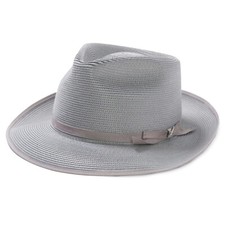 STETSON Unisex Adults Stratoliner Milan Straw Fedora Hat - All Colors Sizes