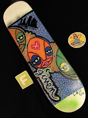 RARE SIGNED Kris Markovich KM Spot LE Art Given Skateboard Deck