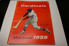 1959 ST. LOUIS CARDINALS MLB BASEBALL YEARBOOK STAN MUSIAL ON COVER 3000TH HIT