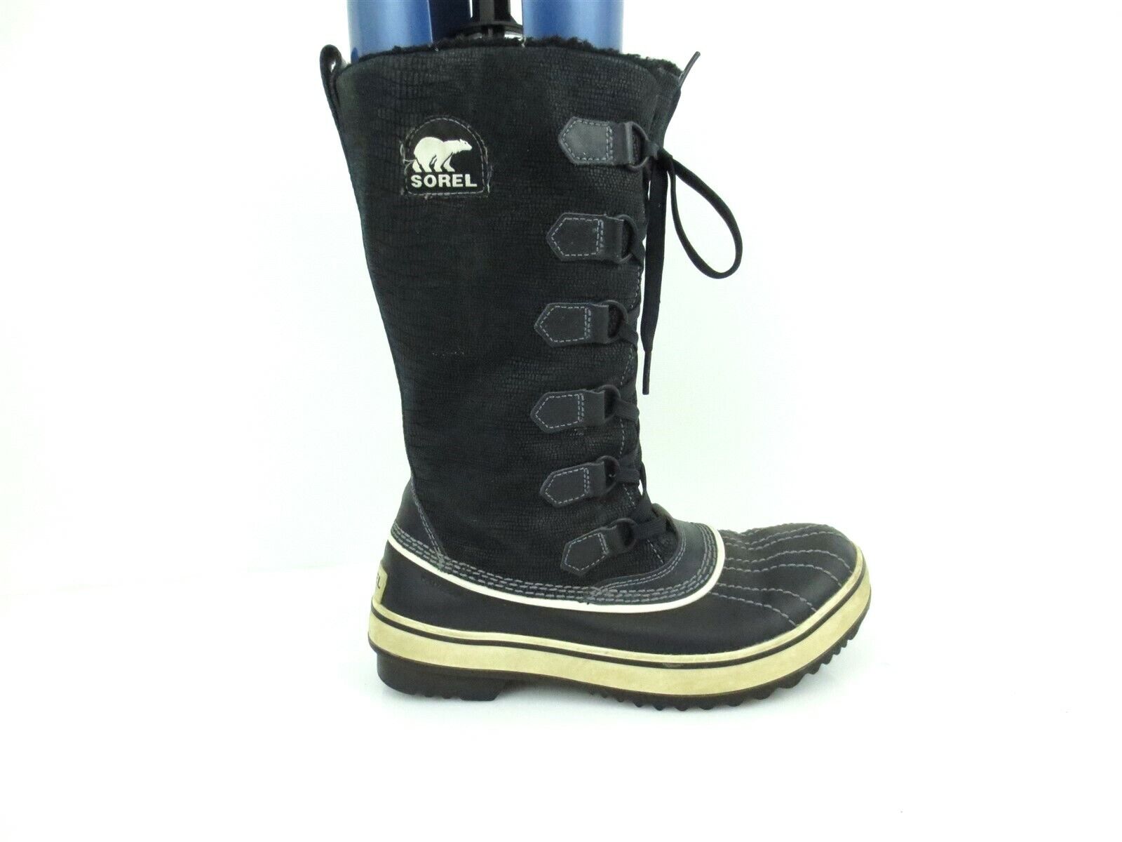 Sorel Tivoli Womens Black Waterproof High Winter Boots NL 1907-010 US 6.5  [B75]