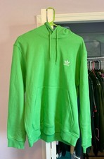 Adidas Originals Men s Lg Energy Green ESS HD Hoodie. Trefoil Logo JN0237 . NWT