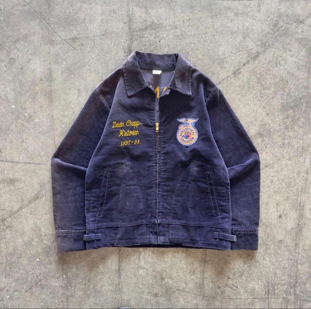 1990s FFA Future Farmers of America Jacket Chain Stit… - Gem