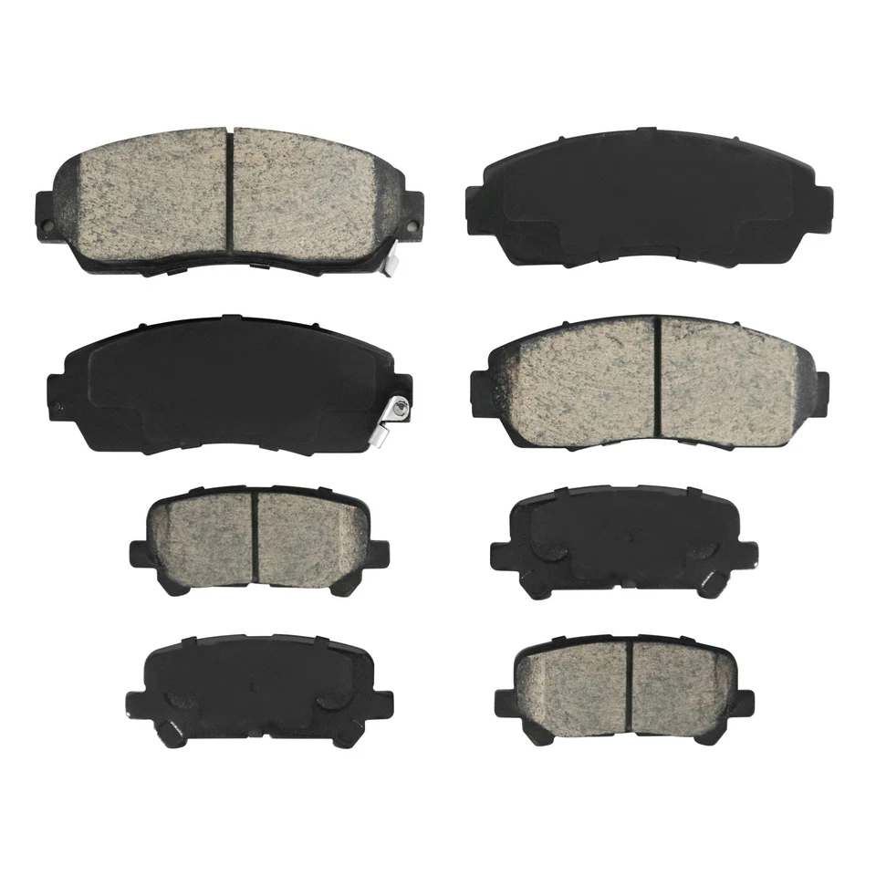 For 2011 - 2017 Honda Odyssey Front and Rear Ceramic Brake Pads with Hardware - Imagem 2 de 4