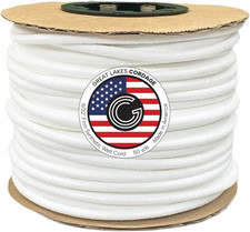 6/32" Firm Synthetic Upholstery Welt Cord, Braided 50 Yds 