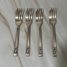 4 Silver Plated Desert fork Oneida Community Plate Hampton Court 14cm