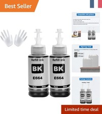 Pack Multipack 2 Encre Noire E664 - Compatibilité Étendue pour Imprimantes Epson