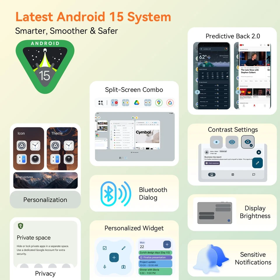 Tablet 10 inch,Android 15 Tablet–Gemini AI,24GB RAM+256GB ROM+2TB,Keyboard & ... - Image 4 of 4