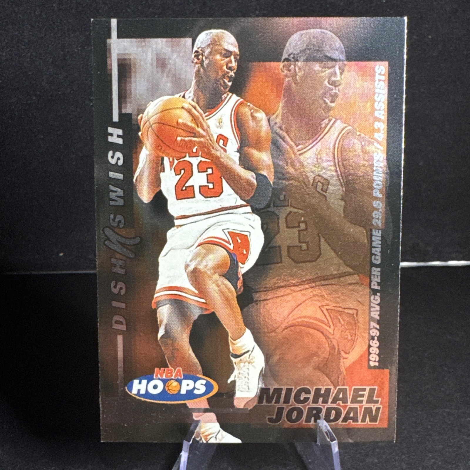 1997-98 NBA Hoops MICHAEL JORDAN Dish n Swish Insert #5