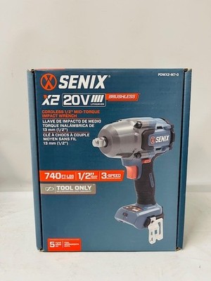 Senix 20V Cordless Brushless 1/2'' (12.7mm) Mid-Torque Impact Wrench PDWX2-M7-0