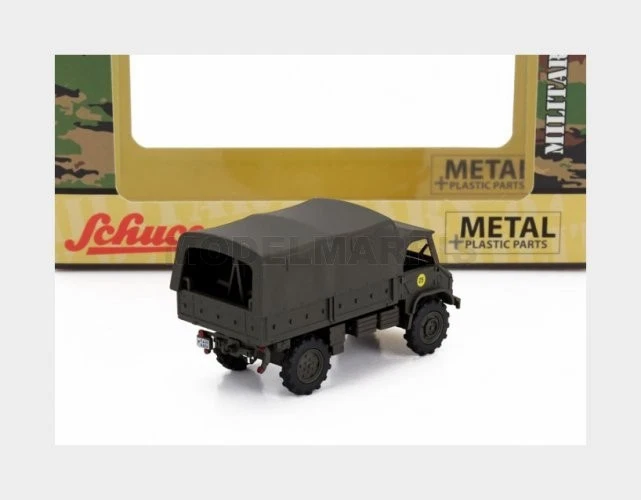 SCHUCO 452680500 MERCEDES BENZ - UNIMOG S404 TRUCK GERMAN ARMY 1953 - MILITARY G - Immagine 2 di 2