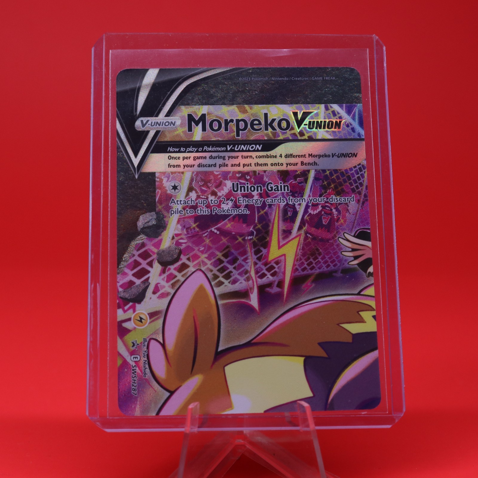 2023 Pokémon TCG SWSH Black Star Promo SWSH287 Morpeko V Union
