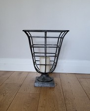metal fireside basket or ornament, multiple uses